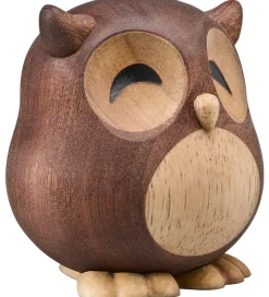 FableWood Dekoration|Stor Ugle - Villum - 8 cm - Natur