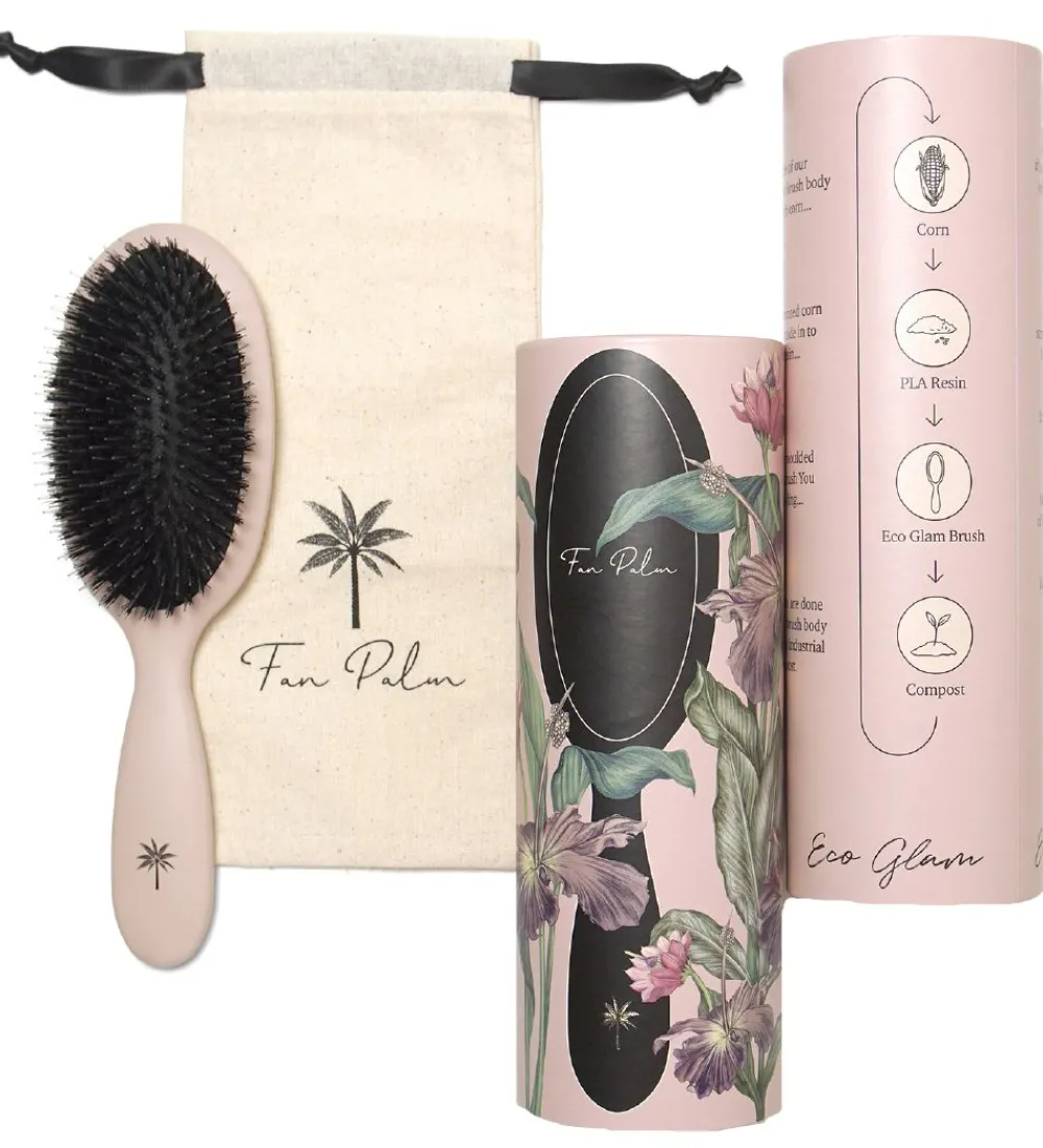 Fan Palm Hårbørster|Hårbørste - Large - Eco Glam