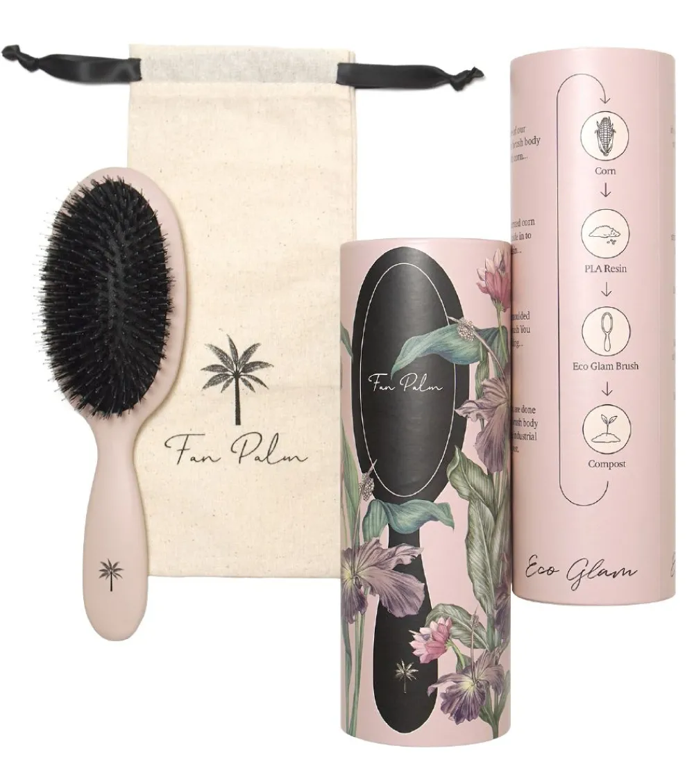 Fan Palm Hårbørster>Hårbørste - Medium - Eco Glam
