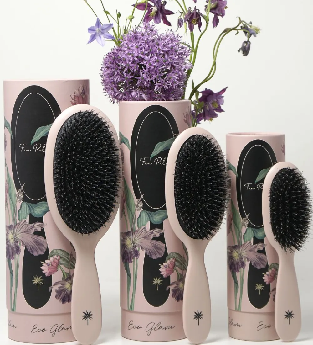Fan Palm Hårbørster>Hårbørste - Medium - Eco Glam