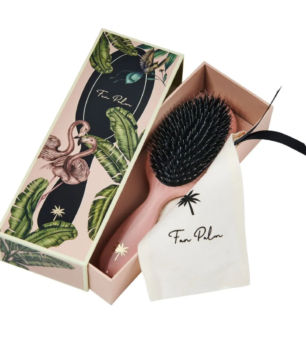 Fan Palm Hårbørster>Hårbørste - Medium - Blush