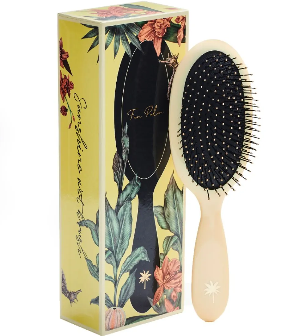 Fan Palm Hårbørster|Hårbørste - Wet Brush - Medium - Sunshine
