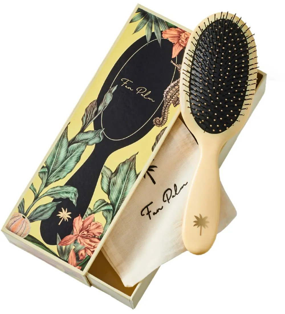 Fan Palm Hårbørster|Hårbørste - Wet Brush - Medium - Sunshine