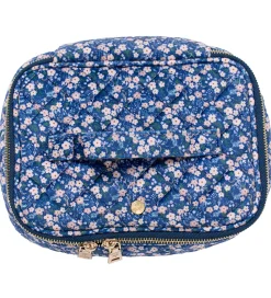 Fan Palm Toilettasker|Toilettasker|Toilettaske - Large - Quiltet - Blue Blossom
