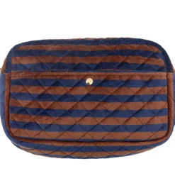 Fan Palm Toilettasker|Toilettasker|Toilettaske - Large - Blues & Stripes