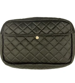 Fan Palm Toilettasker|Toilettasker|Toilettaske - Large - Quiltet Velour - Palm Green