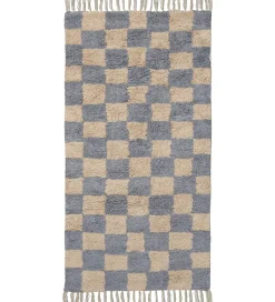 Børn Ferm Living Tæpper|Børneværelset>Gulvtæppe - Mara - 80x150 cm - Mist Blue/Warm Sand