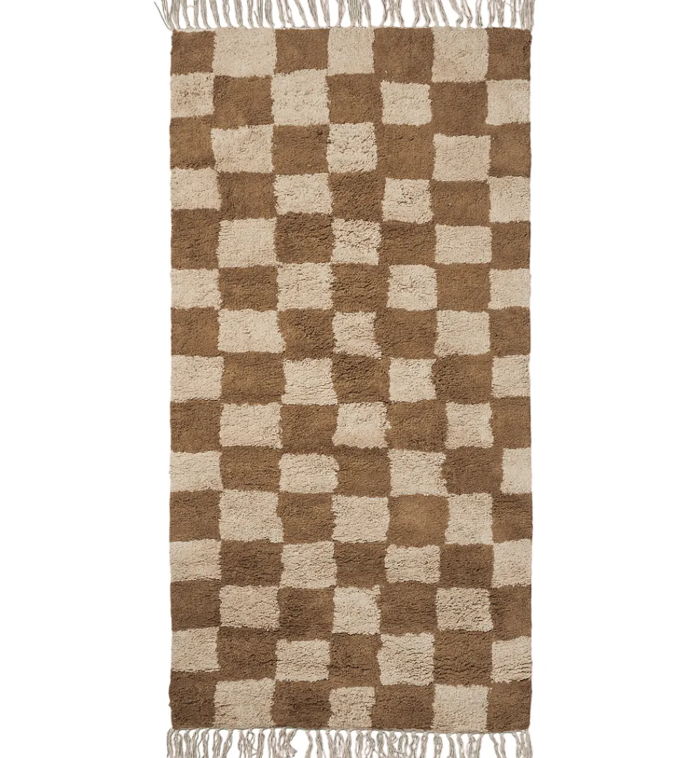 Børn Ferm Living Tæpper|Gulvtæpper|Gulvtæppe - Mara - 80x150 cm - Tan/Warm Sand