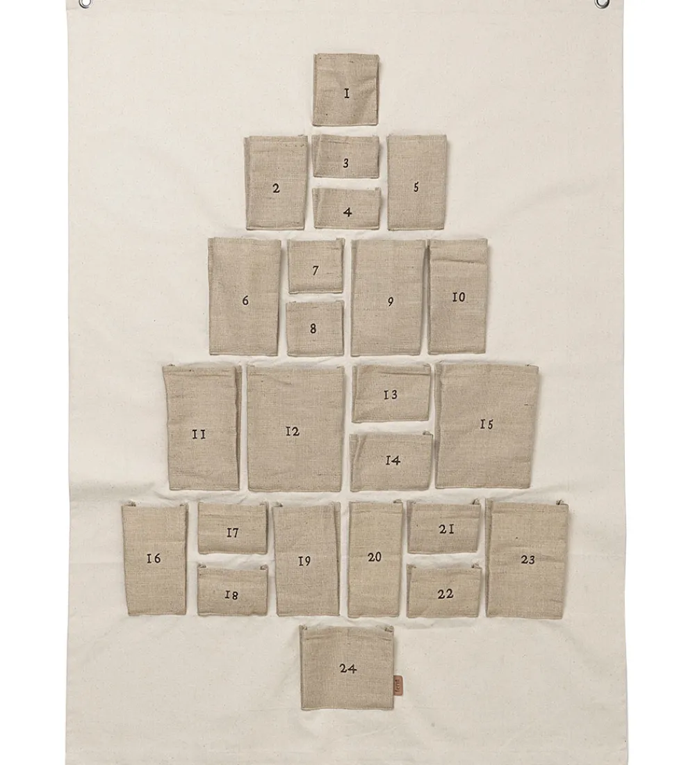 Ferm Living Julekalender>Julekalender - Pine - Maxi - Natural