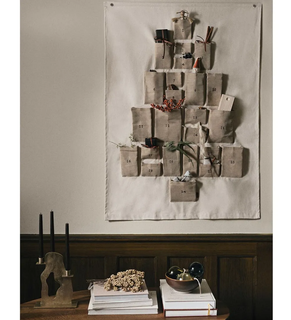 Ferm Living Julekalender>Julekalender - Pine - Maxi - Natural