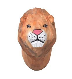 Ferm Living Knager|Knage - Håndskåret Træ - 9,5x9,5x5 cm - Løve