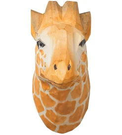 Ferm Living Knager|Knage - Håndskåret Træ - 9,5x9,5x5 cm - Giraf