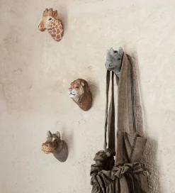 Ferm Living Knager|Knage - 9,5x9,5x5 cm - Håndskåret Træ - Flodhest