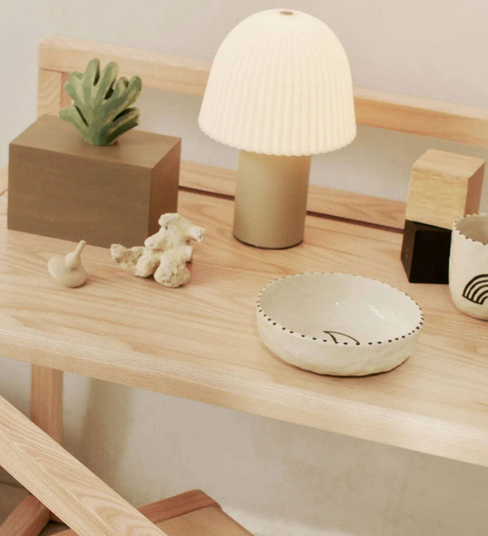 Ferm Living Lamper>Lampe - Bærbar - Cashmere/Hvid