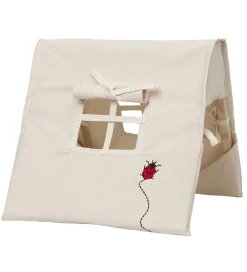 Ferm Living Legetelte|Legetelte|Legetelt - 30x30 cm - Natur m. Mariehøne