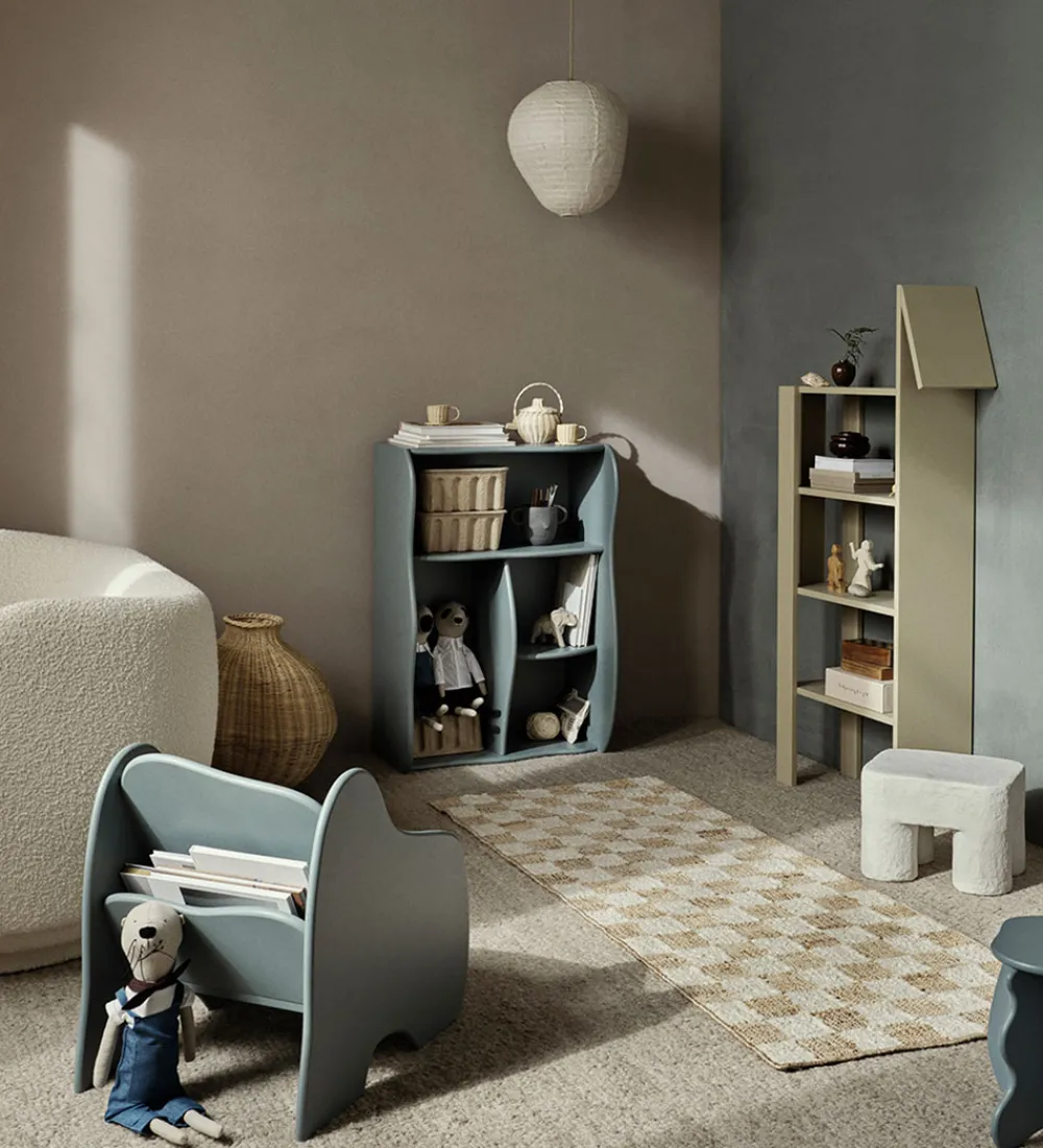 Ferm Living Stole>Lounge Stol - Slope - 44x59x55 cm - Storm