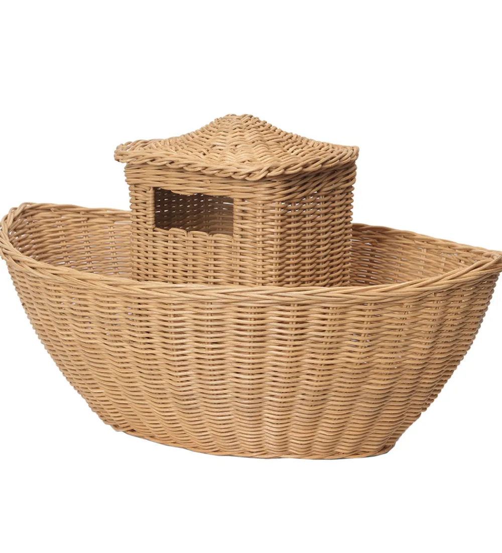 Ferm Living Kurve>Opbevaringskurv - Braided Ark - 60x41x30 cm - Natura