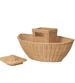 Ferm Living Kurve>Opbevaringskurv - Braided Ark - 60x41x30 cm - Natura