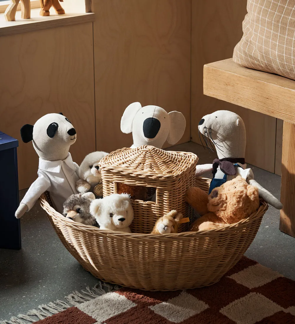 Ferm Living Kurve>Opbevaringskurv - Braided Ark - 60x41x30 cm - Natura