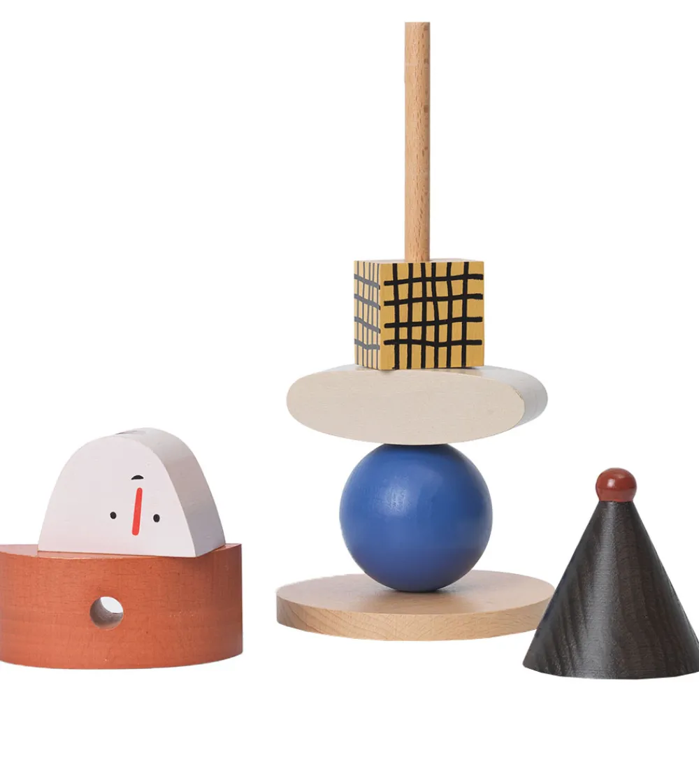 Ferm Living Stablelegetøj|Stablelegetøj - Figure Stacking Blocks - Multi