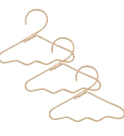 Børn Ferm Living Børneværelset|Tøjbøjler - Rattan - 30x20 cm - 3-pak - Wavi - Natur