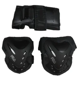 Fila Rulleskøjter|Rulleskøjter|Beskyttelsessæt - Sort