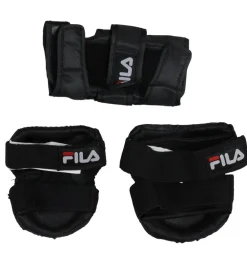 Fila Rulleskøjter|Rulleskøjter|Beskyttelsessæt - Sort