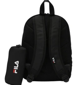 Fila Rygsække>Rygsæk m. Penalhus - Paluzzo - Small - Sort m. Logo