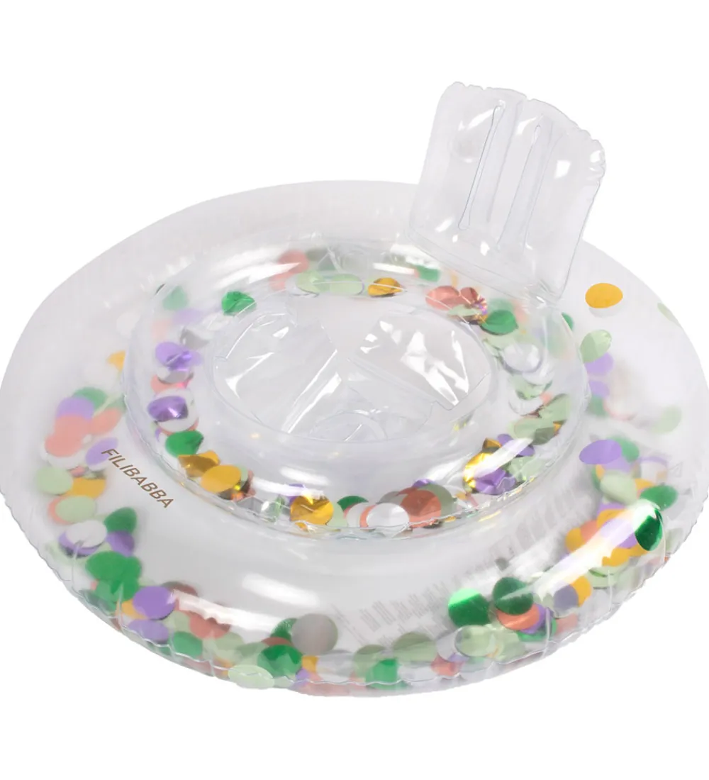 Filibabba Baderinge|Babybadering - Alfie - 60 cm - Regnbuefarvet Konfetti