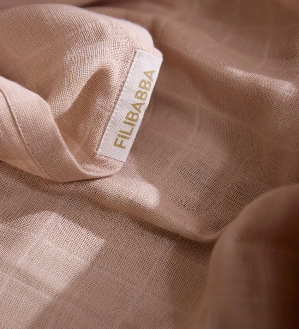 Filibabba Babysvøb>Babysvøb - Musselin - 120x120 cm - Warm Grey