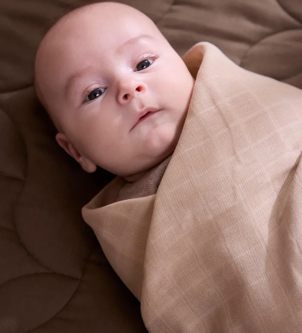 Filibabba Babysvøb>Babysvøb - Musselin - 120x120 cm - Warm Grey