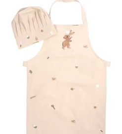 Filibabba Spisetid|Forklæder>Forklæde Og Kokkehue - Wonderful Winter m. Broderi