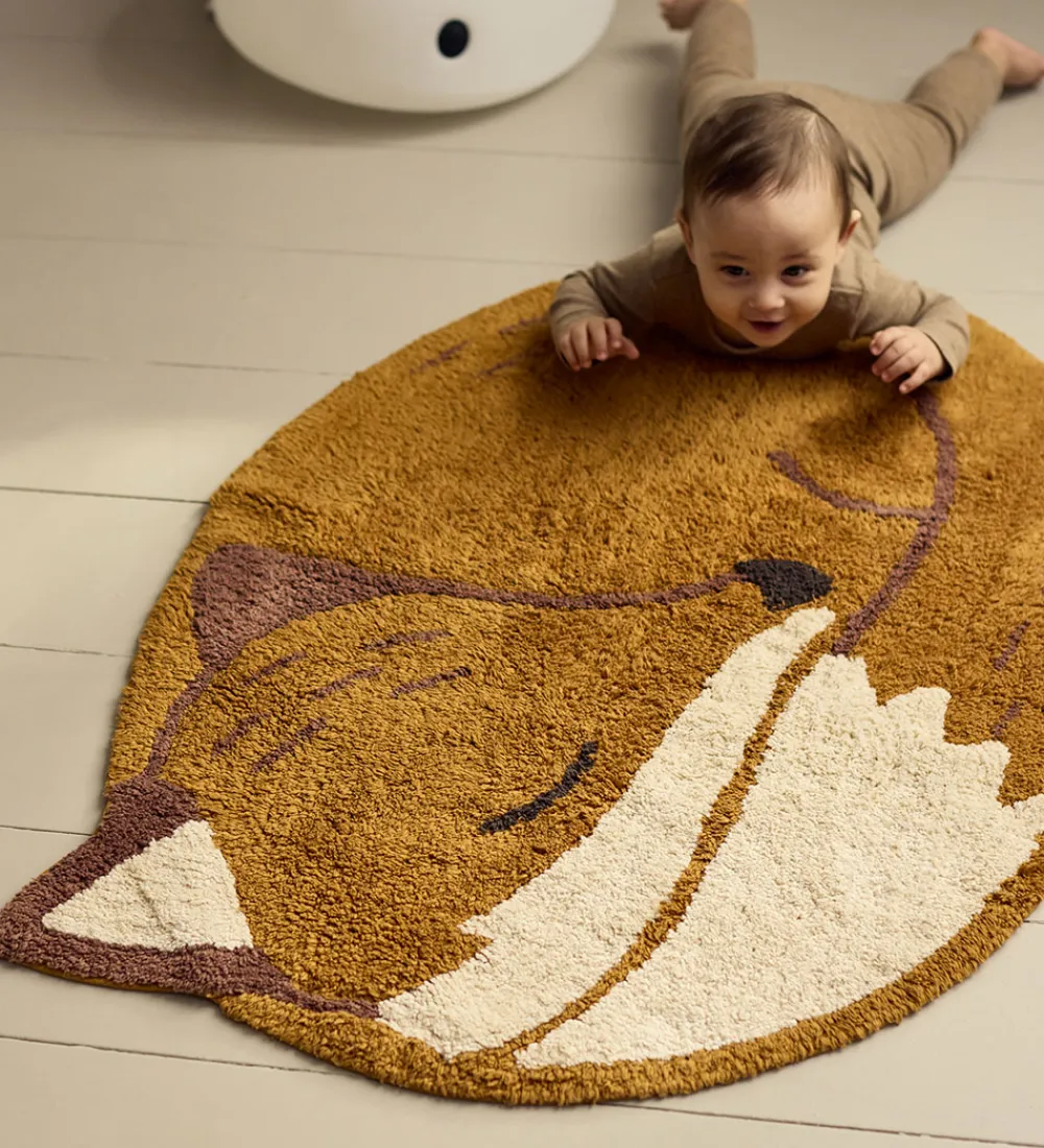 Børn Filibabba Tæpper|Gulvtæpper>Gulvtæppe - 90x70 cm - Ræven Freya