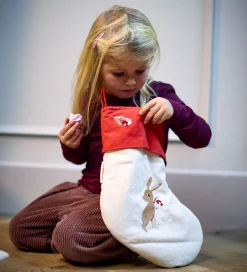 Børn Filibabba Julepynt|Dekoration|Julesok - Wonderful Winter - Hare m. Broderi