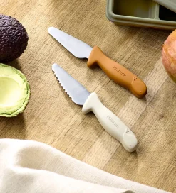 Børn Filibabba Spisetid|Børnebestik|Knivsæt Til Børn - 2-pak - Pumpkin + Offwhite