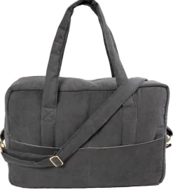Filibabba Pusletasker|Mommy Bag - Fløjl - Stone Grey