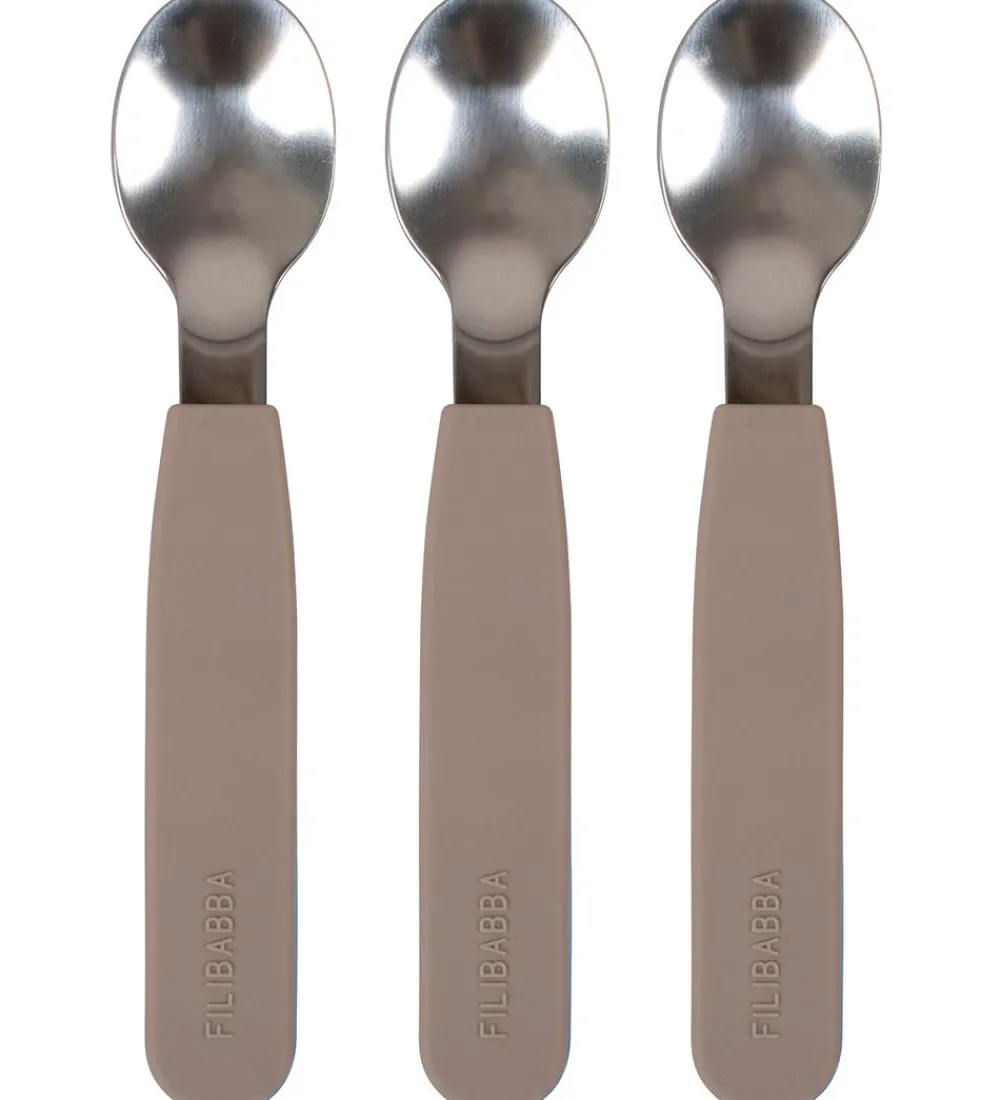 Filibabba Babyskeer>Silikone Skeer 3-Pak - Warm Grey