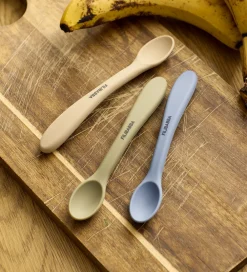 Børn Filibabba Spisetid|Børnebestik>Skeer - 3-pak - Silikone - Ocean Mix