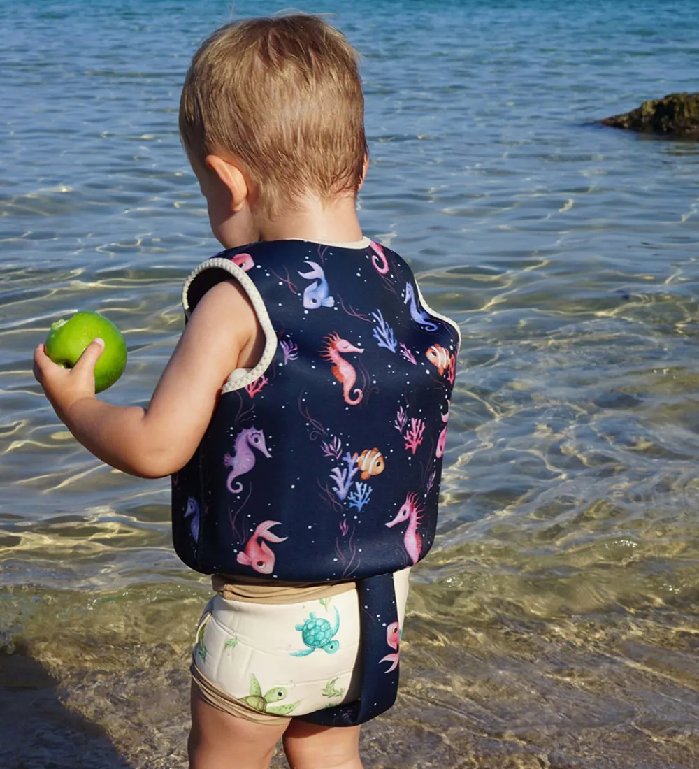 Filibabba Svømmeveste>Svømmevest - 3-4 År - UV50+ - Rainbow Reef