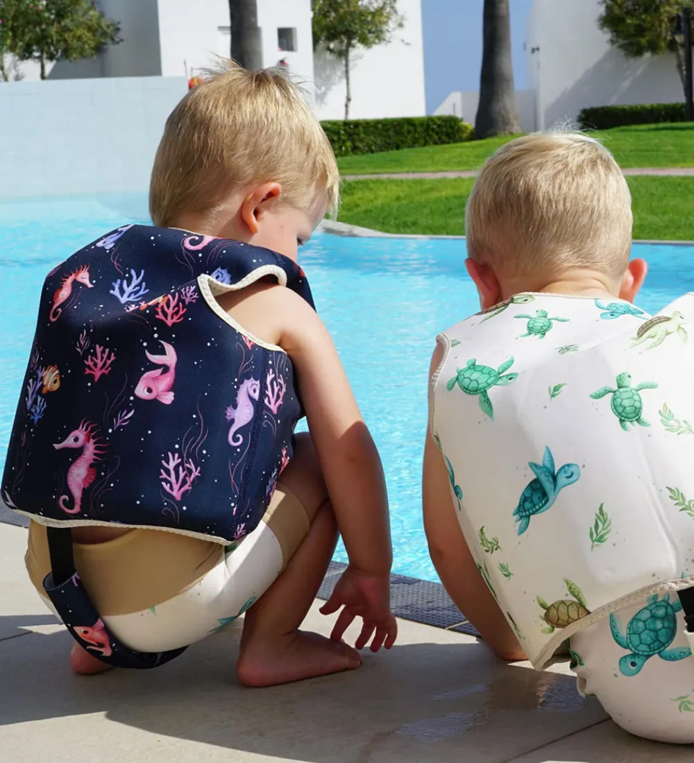 Filibabba Svømmeveste>Svømmevest - 3-4 År - UV50+ - Rainbow Reef