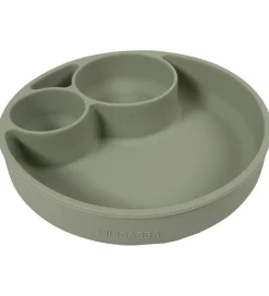 Filibabba Tallerkener>Tallerken - Silikone - Ruminddelt - Green
