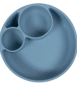 Filibabba Tallerkener|Tallerken - Silikone - Ruminddelt - Powder Blue