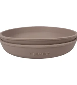 Filibabba Tallerkener|Tallerkener - Silikone - 2-Pak - Warm Grey