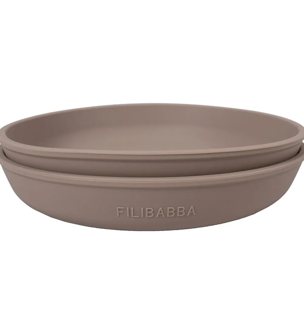 Filibabba Tallerkener|Tallerkener - Silikone - 2-Pak - Warm Grey