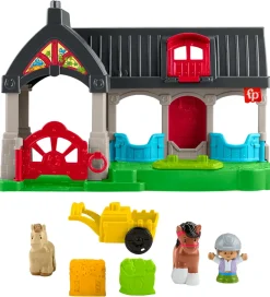 Fisher-Price Stablelegetøj|Babylegetøj|Legetøj - Little People - Friendly Horse Stable