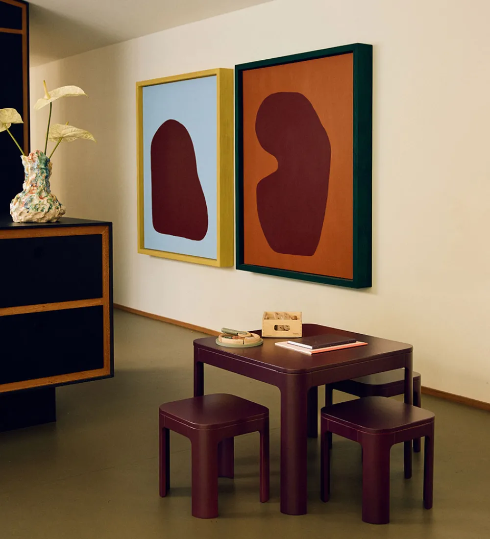 Flexa Borde|Møbler>Bord - Lille - 60x47 cm - Nova - Pomegranate