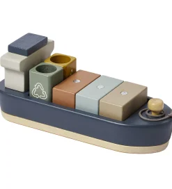 Flexa Trælegetøj>Containerskib - Træ - Play - 6 Dele - Multi