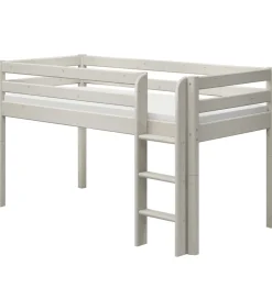 Flexa Senge|Halvhøj Seng m. Lige Stige - Classic - 210x110x120 cm - Hv