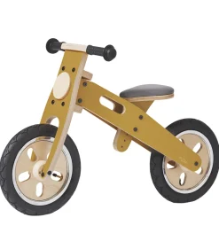 Flexa Løbecykler|Løbecykel - Indendørs - Træ - Play - Mustard/Birch Plywood
