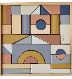 Flexa Trælegetøj>Træklodser - Play - 36 Dele - Multi